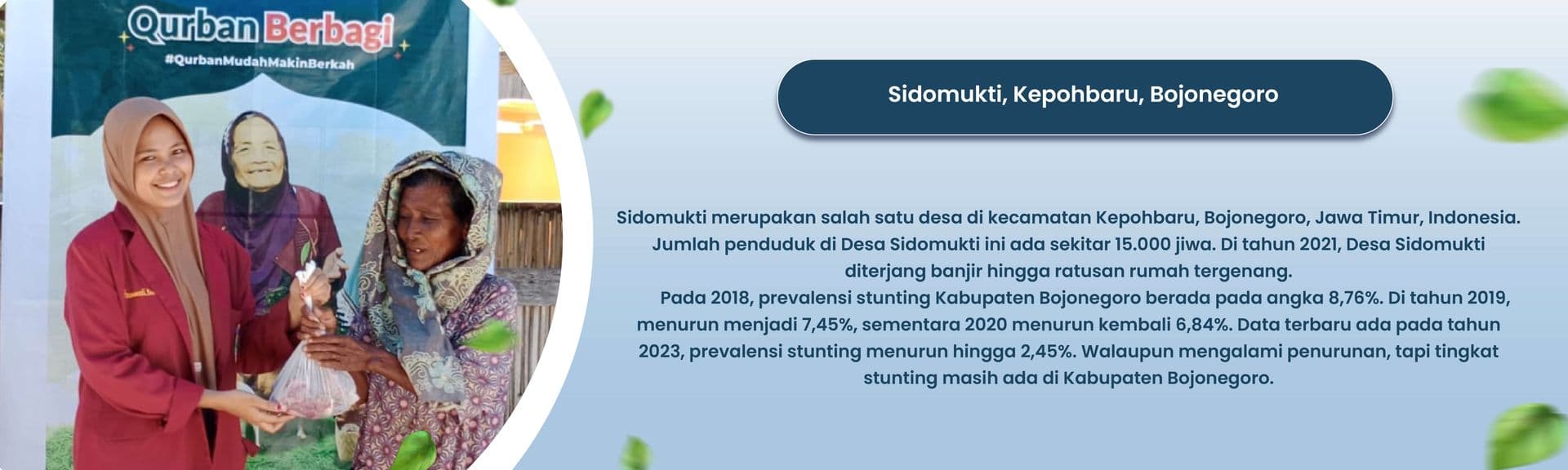 Qurban Berbagi Kambing Domba di Desa Sidomukti Bojonegoro